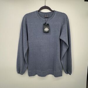 Goodwear French Terry Sweatshirt Pullover Crewneck Size S Denim Blue Unisex USA